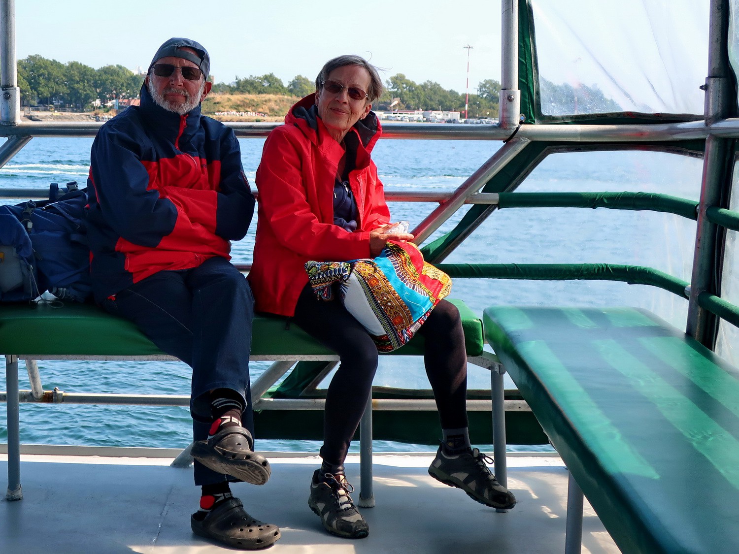 Jutta and Hermann on the bigger Whale Watching Boat
